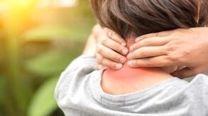 Pain osteochondrosis in the neck