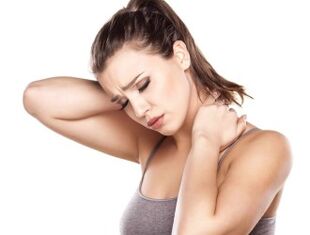 Girl has osteochondrose of the door
