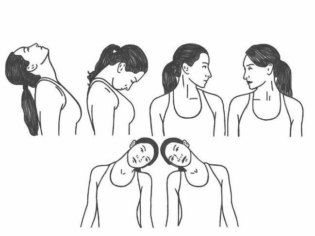 Medical exercises for osteochondrosis of cervix