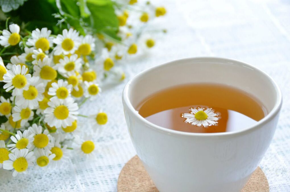 Chamomile decoction calms and alleviates muscle hypertonus in thoracic osteochondrosis